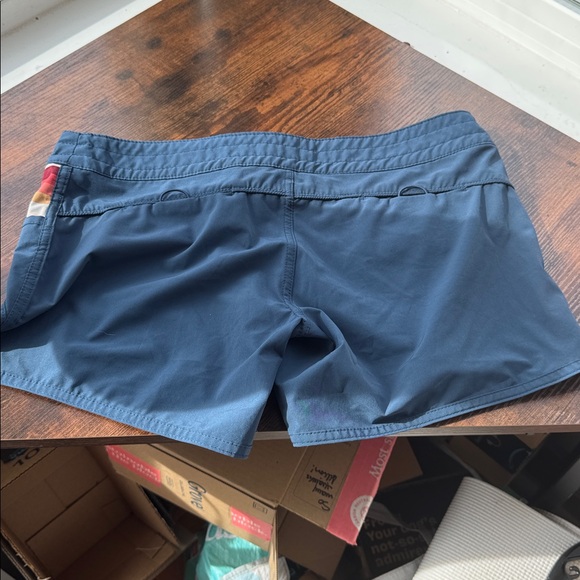 Rip Curl Blue BoardShorts with Multicolor Stripes - Picture 3 of 4